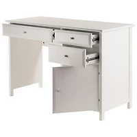 Bureau d'ordinateur Delta avec classeur et table pour imprimante