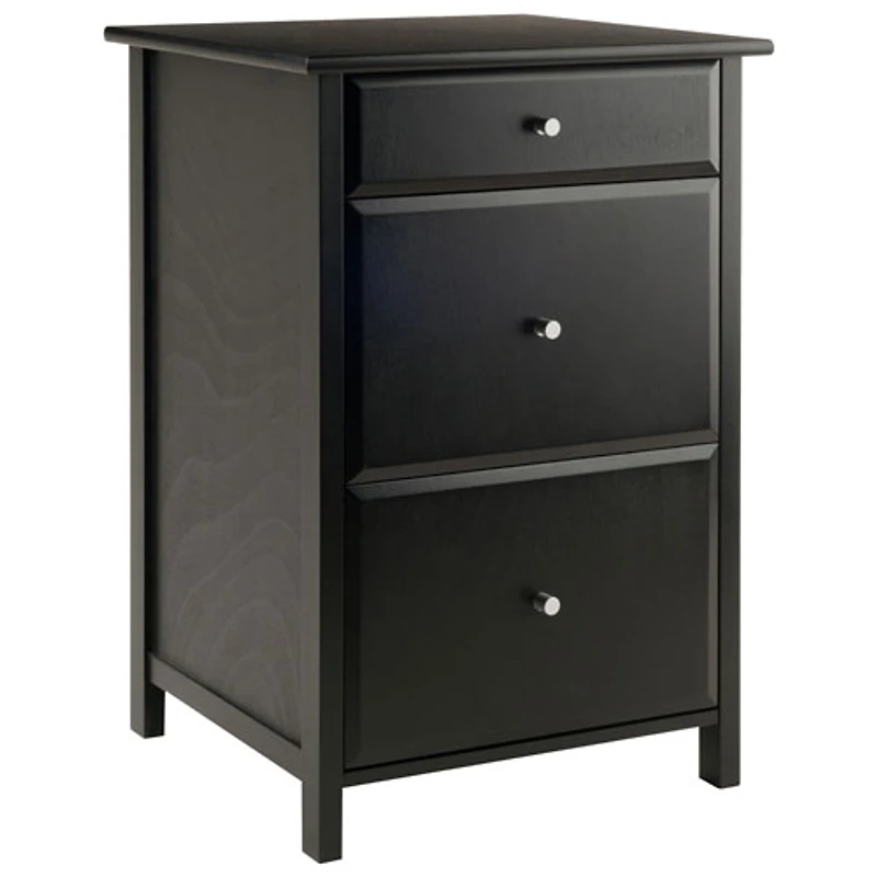 Bureau d'ordinateur Delta avec classeur et table pour imprimante - Noir