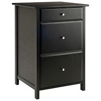 Bureau d'ordinateur Delta avec classeur et table pour imprimante - Noir
