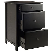 Bureau d'ordinateur Delta avec classeur et table pour imprimante - Noir