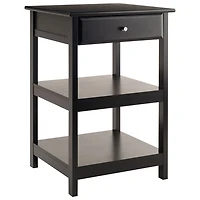 Bureau d'ordinateur Delta avec classeur et table pour imprimante - Noir