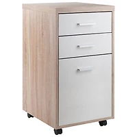 Ens. modulaire 3 pièces, table, armoire à 1 tiroir et armoire à 5 tiroirs - Blanc