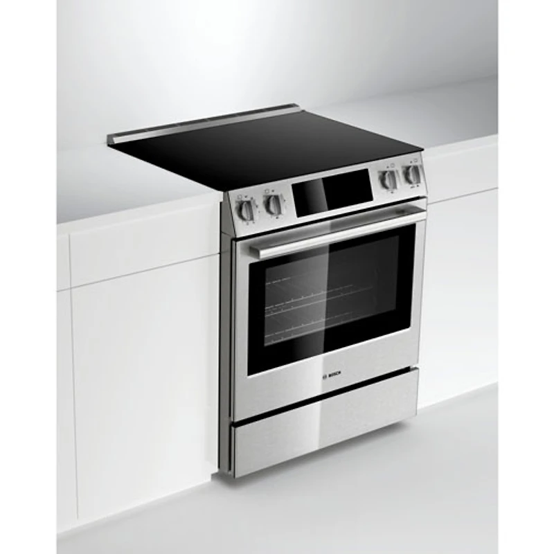 Cuisinière électrique encastrable à 5 éléments à convection véritable 4,6 pi³ 30 po de Bosch (HEI8056C) - Acier inoxydable