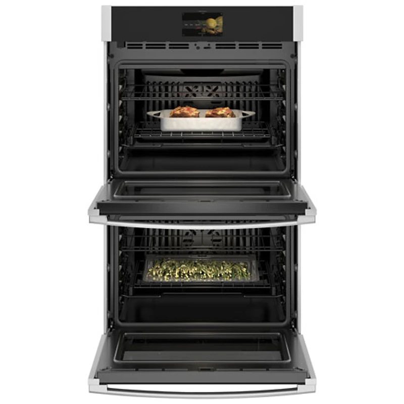 GE Profile 30" 5 Cu.Ft./5 Cu.Ft. True Convection Electric Double Wall Oven (PTD7000SNSS) - Stainless