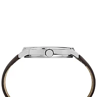 Montre décontractée de 43 mm pour hommes de Timex - Brun/Bleu/Argenté