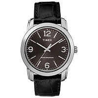 Montre décontractée de 39 mm pour hommes de Timex - Noir/Argenté