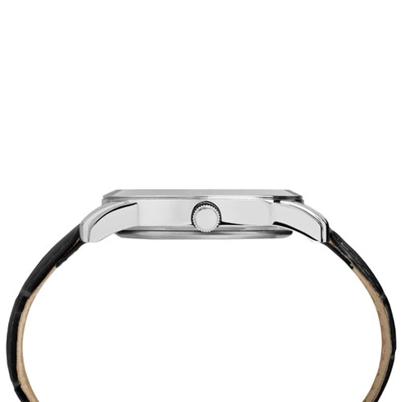 Montre décontractée de 39 mm pour hommes de Timex - Noir/Argenté