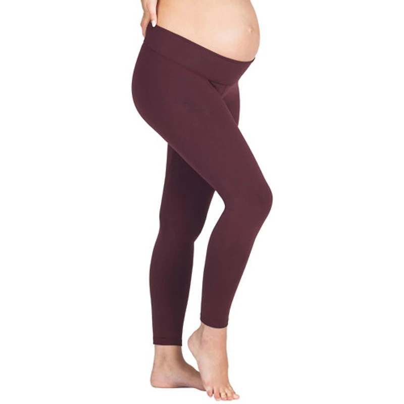 Modern Eternity Ella Yoga Maternity Pants - Small - Burgundy