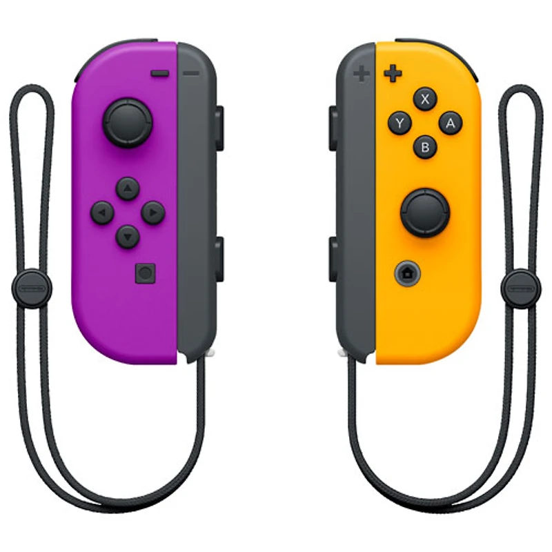 Nintendo Switch Left and Right Joy-Con Controllers - Neon Purple/Neon Orange
