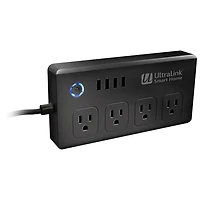 Parasurtenseur 4 prises 4 ports USB UltraLink avec Alexa d'Amazon et assistant Google (HTVAN100)