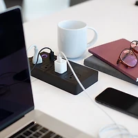 Parasurtenseur 4 prises 4 ports USB UltraLink avec Alexa d'Amazon et assistant Google (HTVAN100)