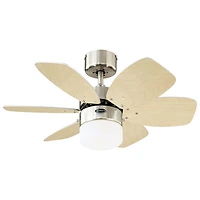 Ventilateur de plafond Flora Royale de 30 po de Westinghouse Lighting - Nickel brossé