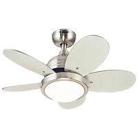 Ventilateur de plafond de 30 po Roundabout de Westinghouse Lighting - Nickel brossé