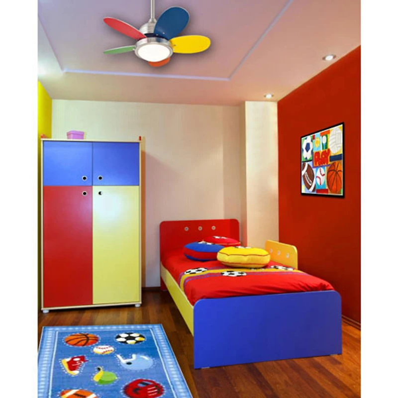 Ventilateur de plafond de 30 po Roundabout de Westinghouse Lighting - Nickel brossé