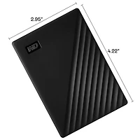 WD My Passport 2TB USB Portable External Hard Drive (WDBYVG0020BBK-WESN) - Black