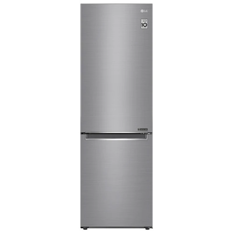 Réfrigérateur congélat. inférieur profondeur comptoir 11,9 pi³ 24 po LG (LBNC12231V)-Argenté platine