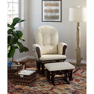 Ensemble avec fauteuil coulissant et pouf de Stork Craft - Expresso