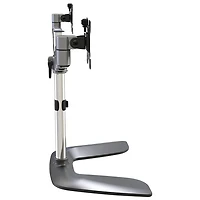 StarTech 32" Dual Arm Ergonomic Monitor Desk Stand - Black/Silver