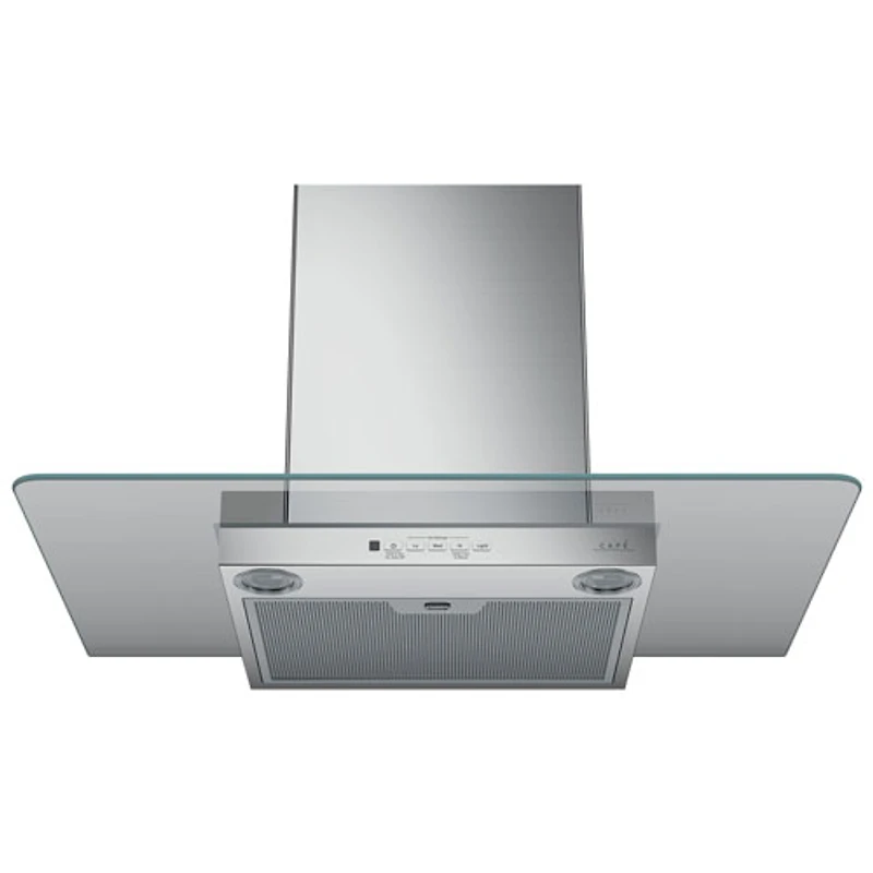 Café 30" Wall Mount Chimney Range Hood (CVW73012MSS) - Stainless Steel with Glass Canopy