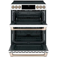 Café 30" True Convection Double Oven Slide-In Smooth Top Electric Range (CCES750P4MW2) - Matte White