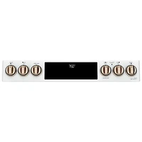 Café 30" True Convection Double Oven Slide-In Smooth Top Electric Range (CCES750P4MW2) - Matte White