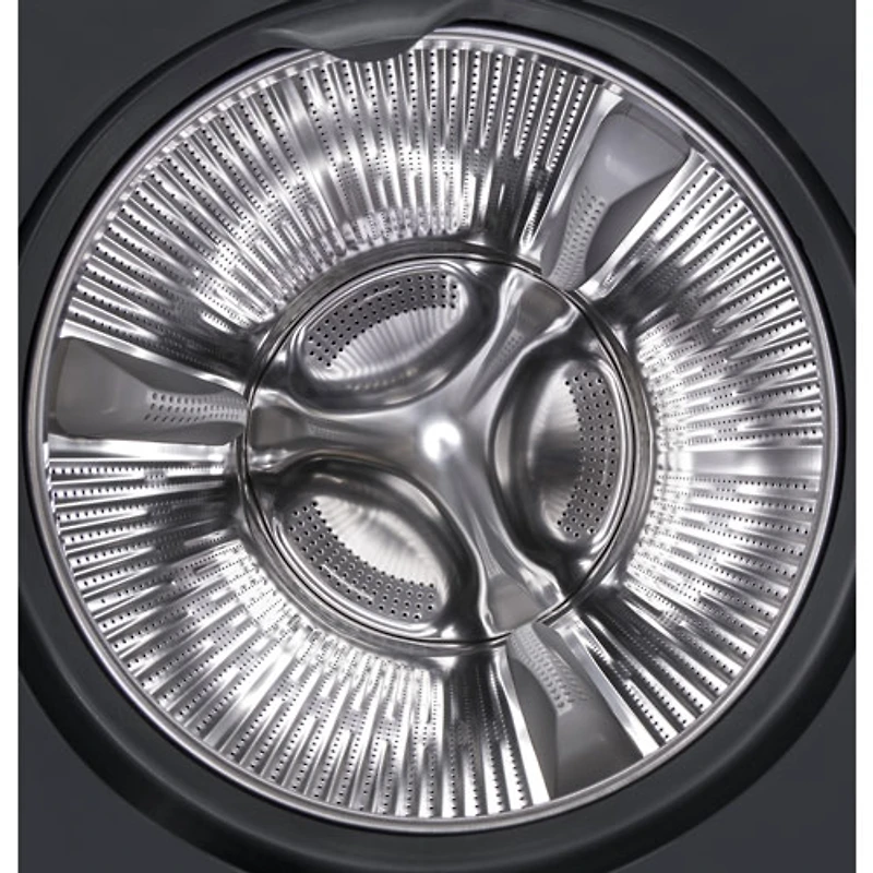 Laveuse à vapeur à chargement frontal de 2,8 pi³ de GE (GFW148SSMWW) - Blanc