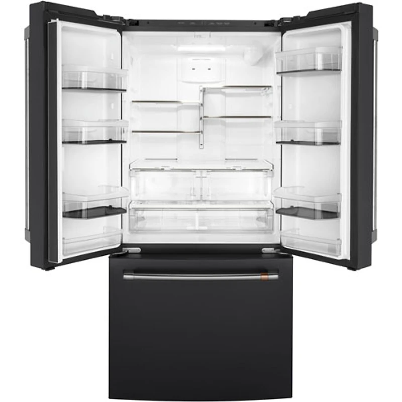 Café 33" 18.6 Cu. Ft. Counter-Depth French Door Refrigerator (CWE19SP3ND1) - Matte Black