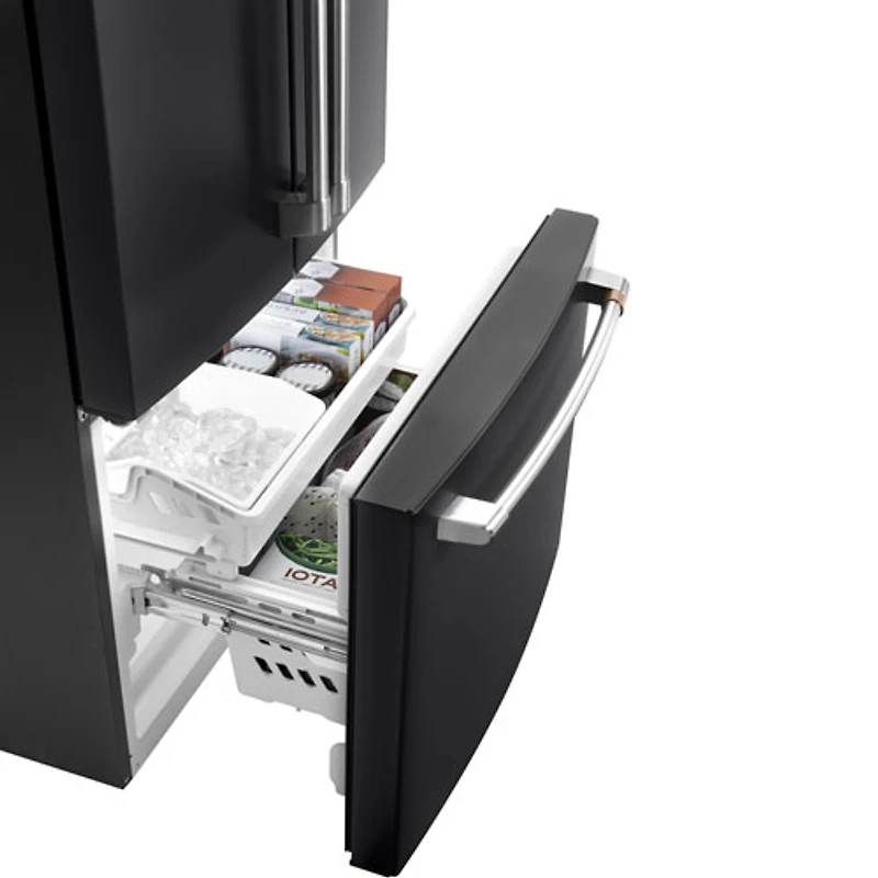 Café 33" 18.6 Cu. Ft. Counter-Depth French Door Refrigerator (CWE19SP3ND1) - Matte Black