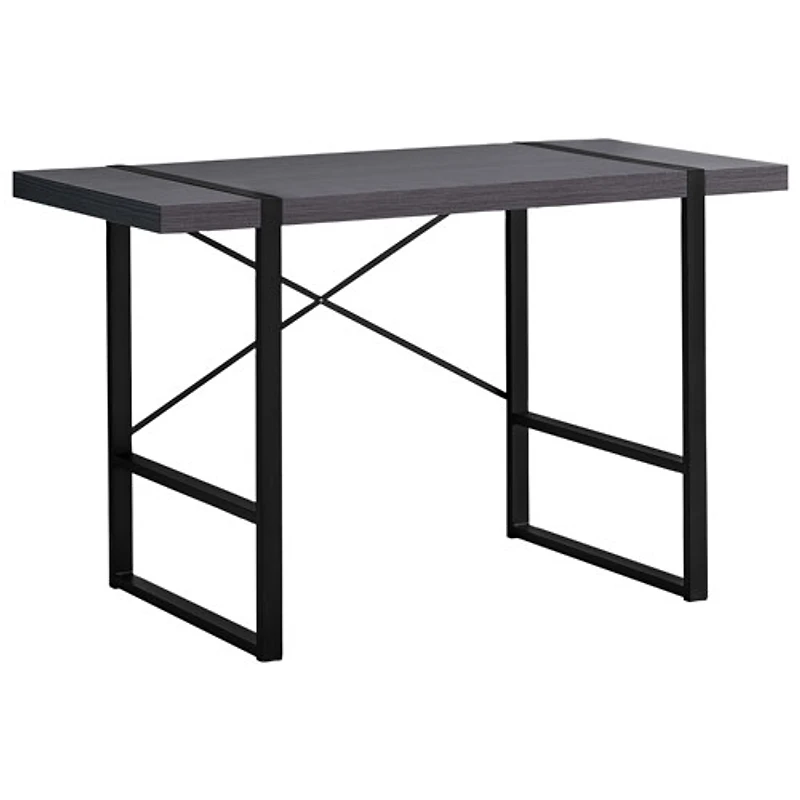 Bureau d'ordinateur de Monarch - Gris/Noir