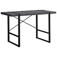 Bureau d'ordinateur de Monarch - Gris/Noir