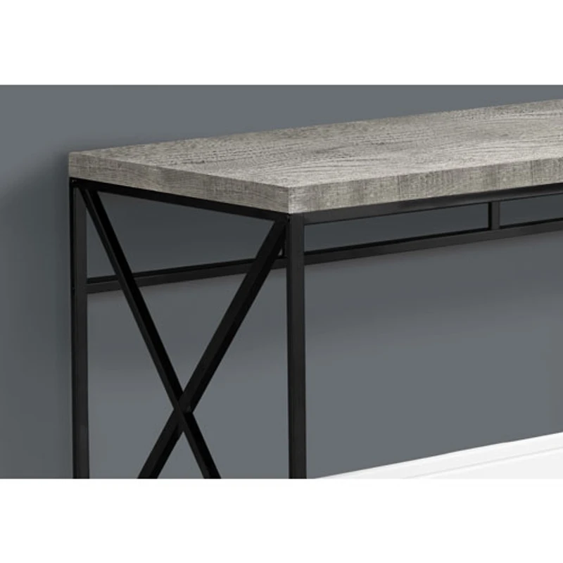 Bureau d'ordinateur de Monarch - Gris chic/Noir