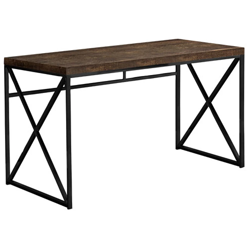 Bureau d'ordinateur de Monarch - Brun/Noir