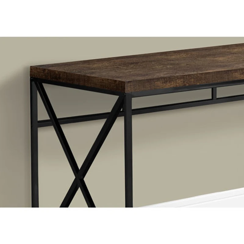 Bureau d'ordinateur de Monarch - Brun/Noir