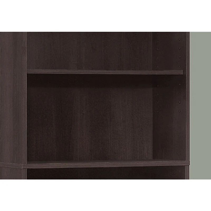 Monarch 72" 5-Shelf Bookcase - Cappuccino