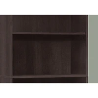 Monarch 72" 5-Shelf Bookcase - Cappuccino