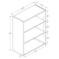 Bibliothèque de 36 po à 3 tablettes de Monarch