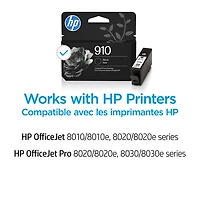 Cartouche d'encre noire HP 910 (3YL61AN#140)