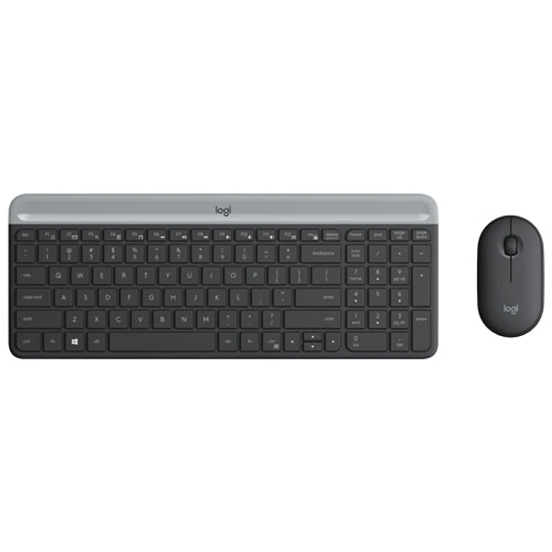 Ensemble avec clavier mince et souris optique sans fil MK 470 de Logitech - Noir