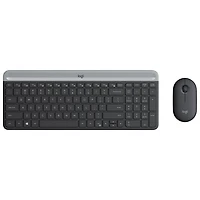 Ensemble avec clavier mince et souris optique sans fil MK 470 de Logitech - Noir