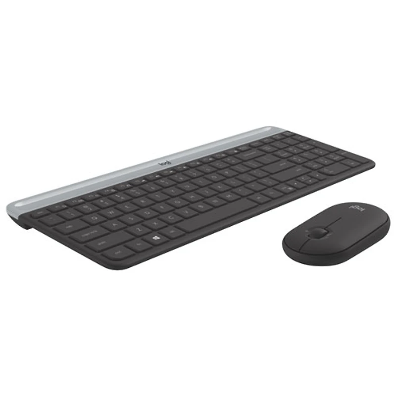 Ensemble avec clavier mince et souris optique sans fil MK 470 de Logitech - Noir