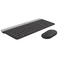 Ensemble avec clavier mince et souris optique sans fil MK 470 de Logitech - Noir