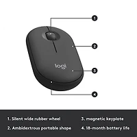 Ensemble avec clavier mince et souris optique sans fil MK 470 de Logitech - Noir