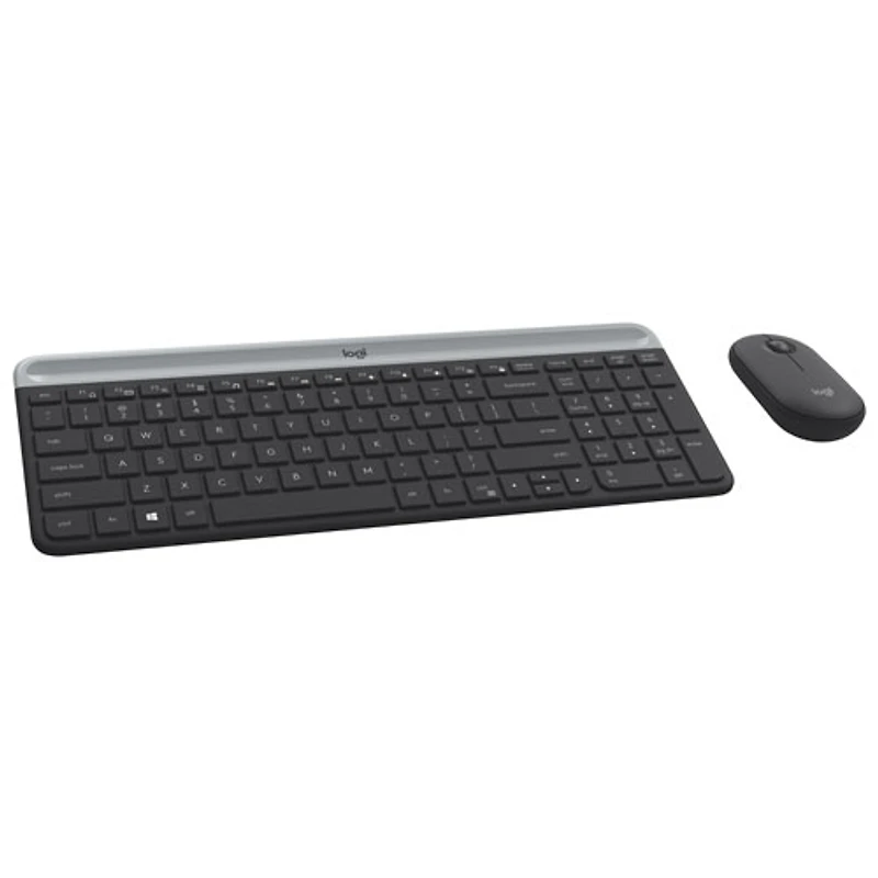 Ensemble avec clavier mince et souris optique sans fil MK 470 de Logitech - Noir
