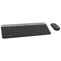Ensemble avec clavier mince et souris optique sans fil MK 470 de Logitech - Noir