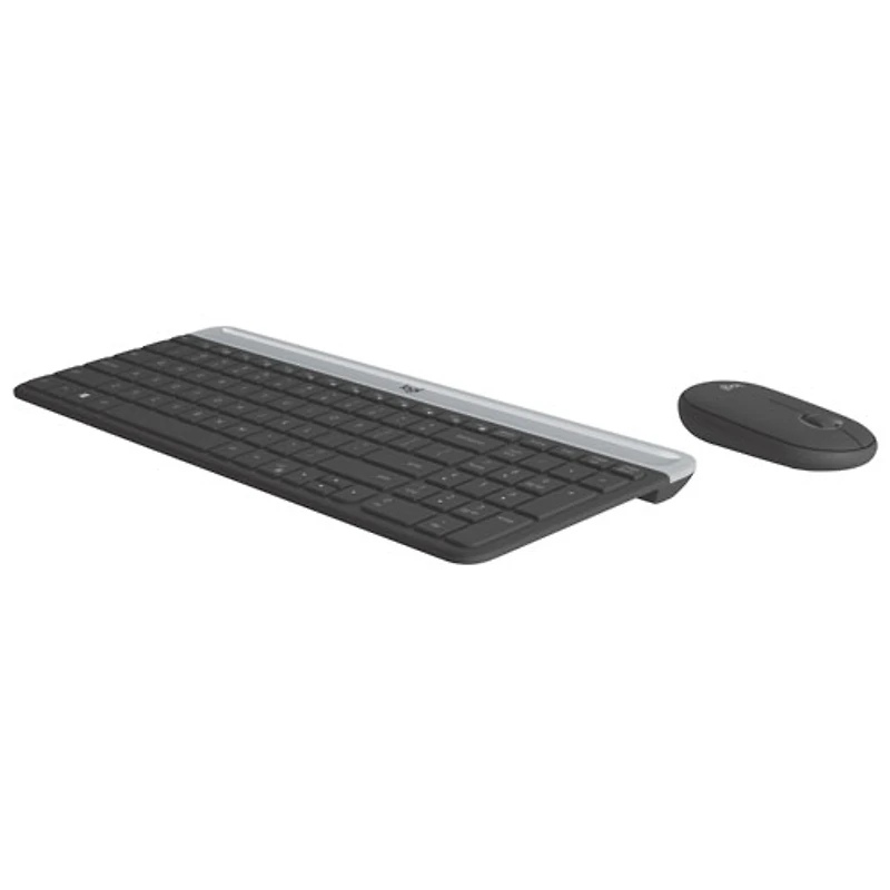 Ensemble avec clavier mince et souris optique sans fil MK 470 de Logitech - Noir