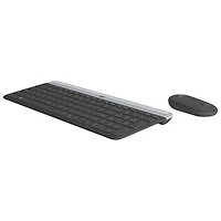 Ensemble avec clavier mince et souris optique sans fil MK 470 de Logitech - Noir