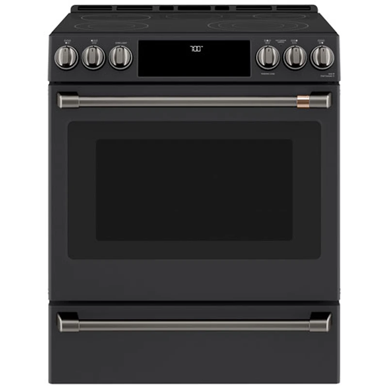 Ensemble de poignées de 8 pièces pour surface de cuisson électrique Café (CXFCEHKPMBT) - Noir brossé