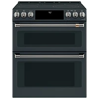 Ensemble de poignées de 8 pièces pour surface de cuisson électrique Café (CXFCEHKPMBT) - Noir brossé
