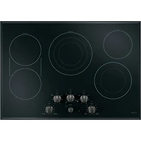Ensemble de boutons de 5 pièces pour surface de cuisson électrique Café (CXCE1HKPMBT) - Noir brossé