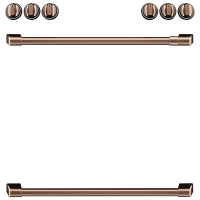 Ensemble de poignées 8 pièces pour surface de cuisson électrique Café (CXFCEHKPMCU) - Cuivre brossé